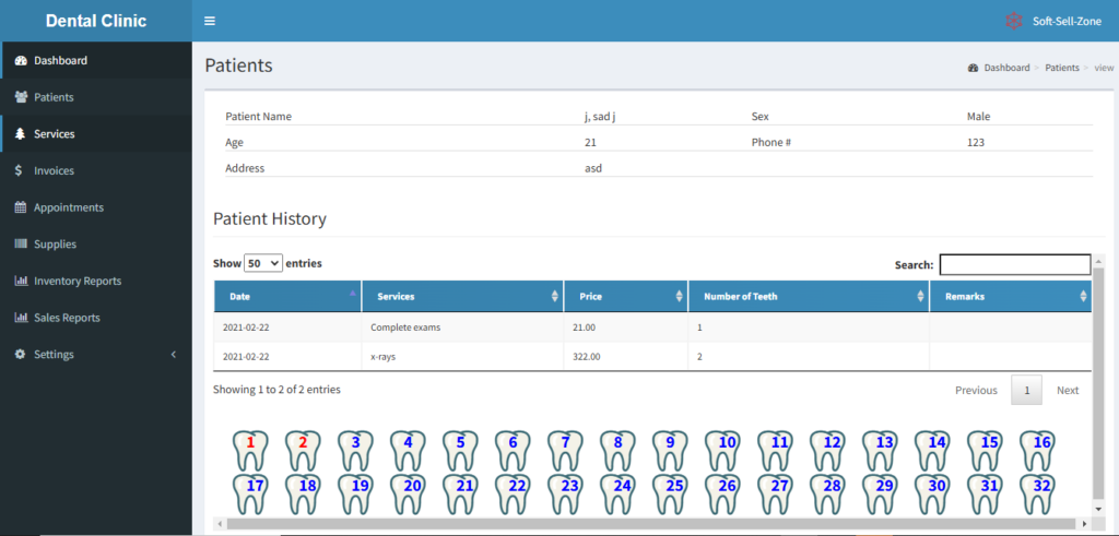 Dental Clinic Management System