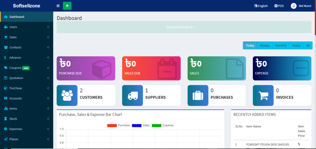 Inventory pos and billing software